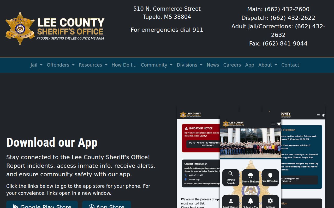 Lee County Most Wanted mobile app information